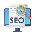 SEO, search engine optimization ranking concept, idea of promote traffic to website.